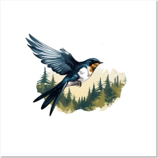 Swallow Bird Posters and Art